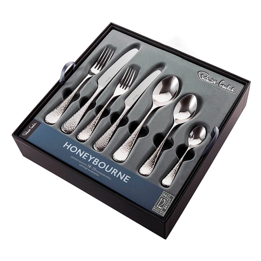Набор столовых приборов Robert Welch Honeybourne на 12 персон 84 предмета, сталь нержавеющая, п/к