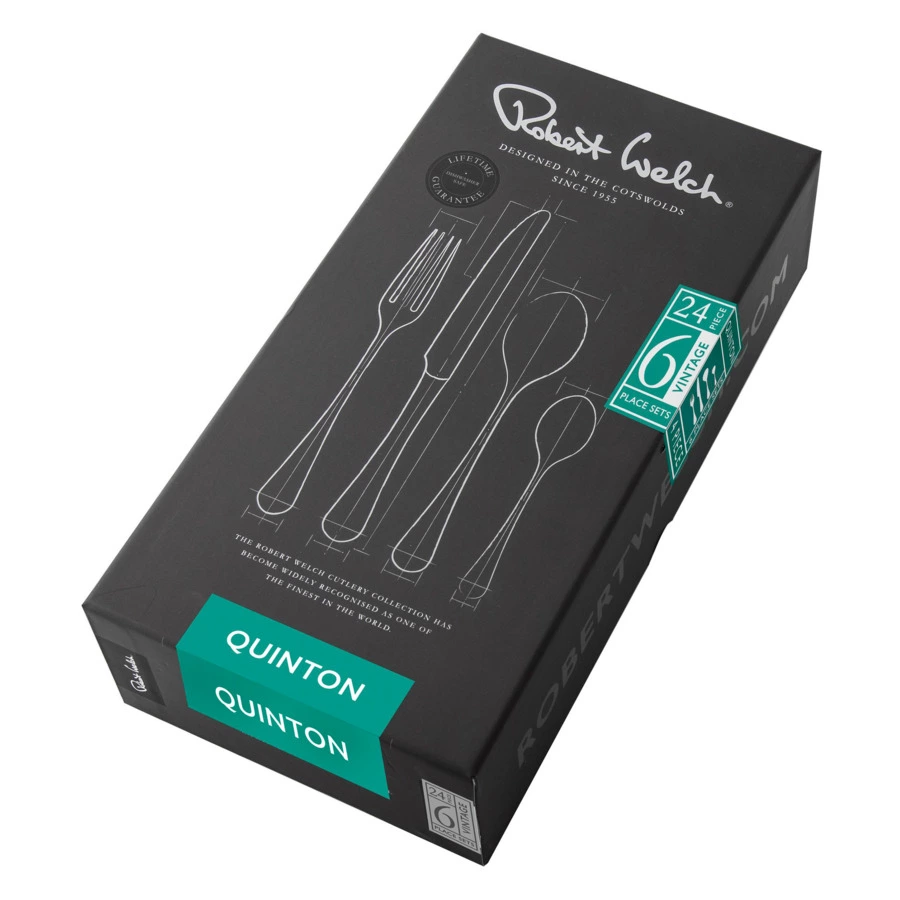 Набор столовых приборов Robert Welch Quinton на 6 персон 24 предмета, сталь нержавеющая, п/к