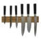 Настенный магнитный держатель для 6 кухонных ножей Woodinhome 39х3,5х6,5см, натуральный дуб