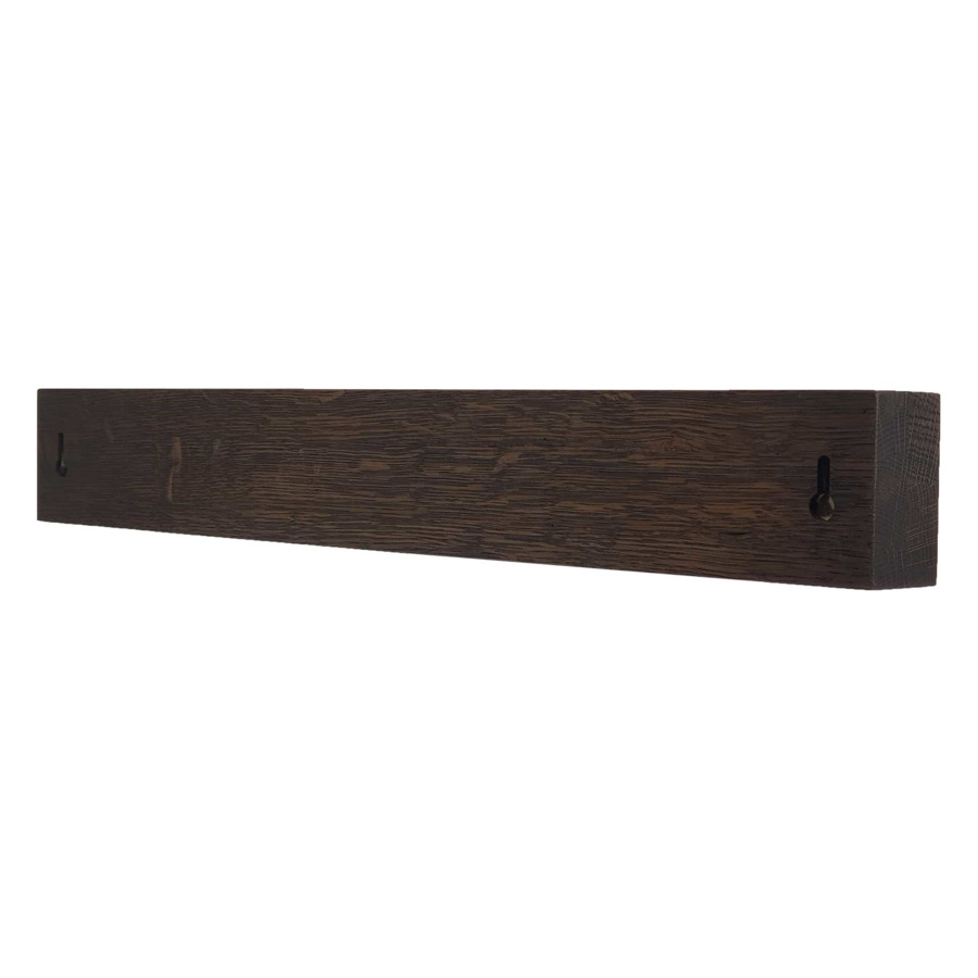 Настенный магнитный держатель для 8 кухонных ножей Woodinhome 49х3,5х6,5 см, темно-коричневый, дуб цена и фото