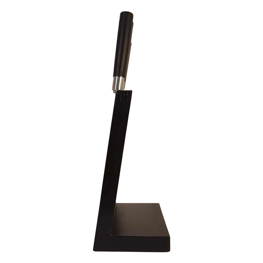 Подставка магнитная для 4 кухонных ножей Woodinhome Н26х20х12,5см, черный дуб