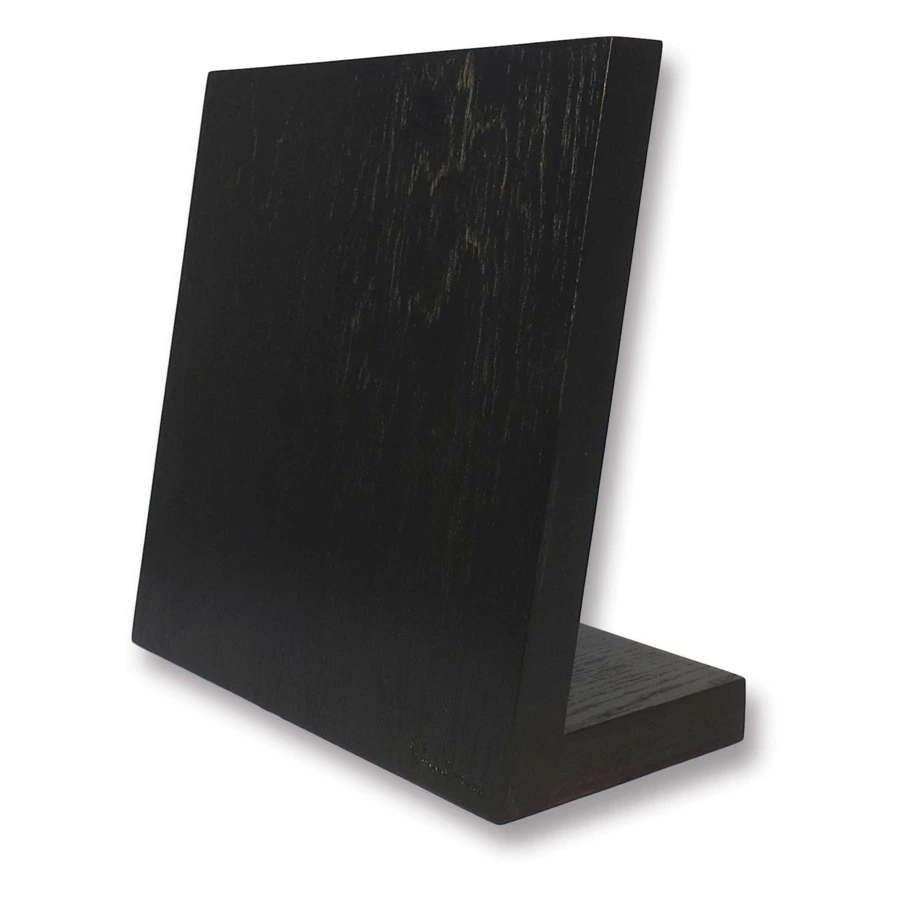 Подставка магнитная для 5 кухонных ножей Woodinhome Н26х25х12,5см, черный матовый дуб