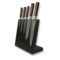 Подставка магнитная настольная для 5 кухонных ножей Woodinhome 25х12,5х26см, черный, дуб