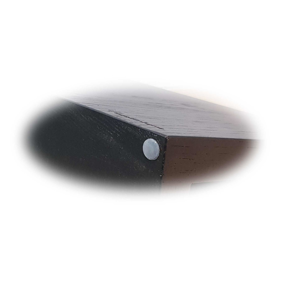 Подставка магнитная настольная для 6 кухонных ножей Woodinhome 30х12,5х26см, черный, дуб