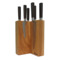 Подставка магнитная угловая настольная для 6 кухонных ножей Woodinhome 15х15х24 см, дуб