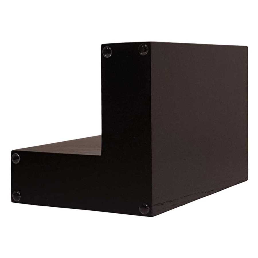 Подставка магнитная угловая настольная для 6 кухонных ножей Woodinhome 15х15х24см, черный, дуб