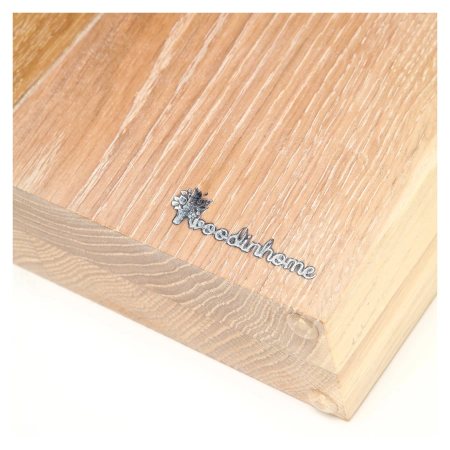 Подставка магнитная угловая для 8 кухонных ножей Woodinhome Н24х17,5х12,5см, беленый дуб