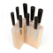 Подставка магнитная угловая настольная для 8 кухонных ножей Woodinhome 12,5х17,5х24см, белый, дуб