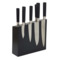 Подставка магнитная настольная для 8 кухонных ножей Woodinhome 26х7,5х24см, черный,  дуб