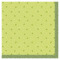 Салфетки бумажные трехслойные Duni Rice green 33х33 см, бумага