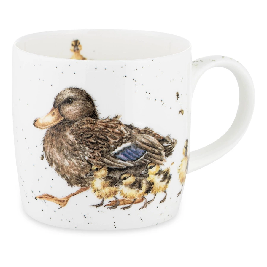 Кружка Royal Worcester Забавная фауна Утка с утятами 310 мл, фарфор костяной