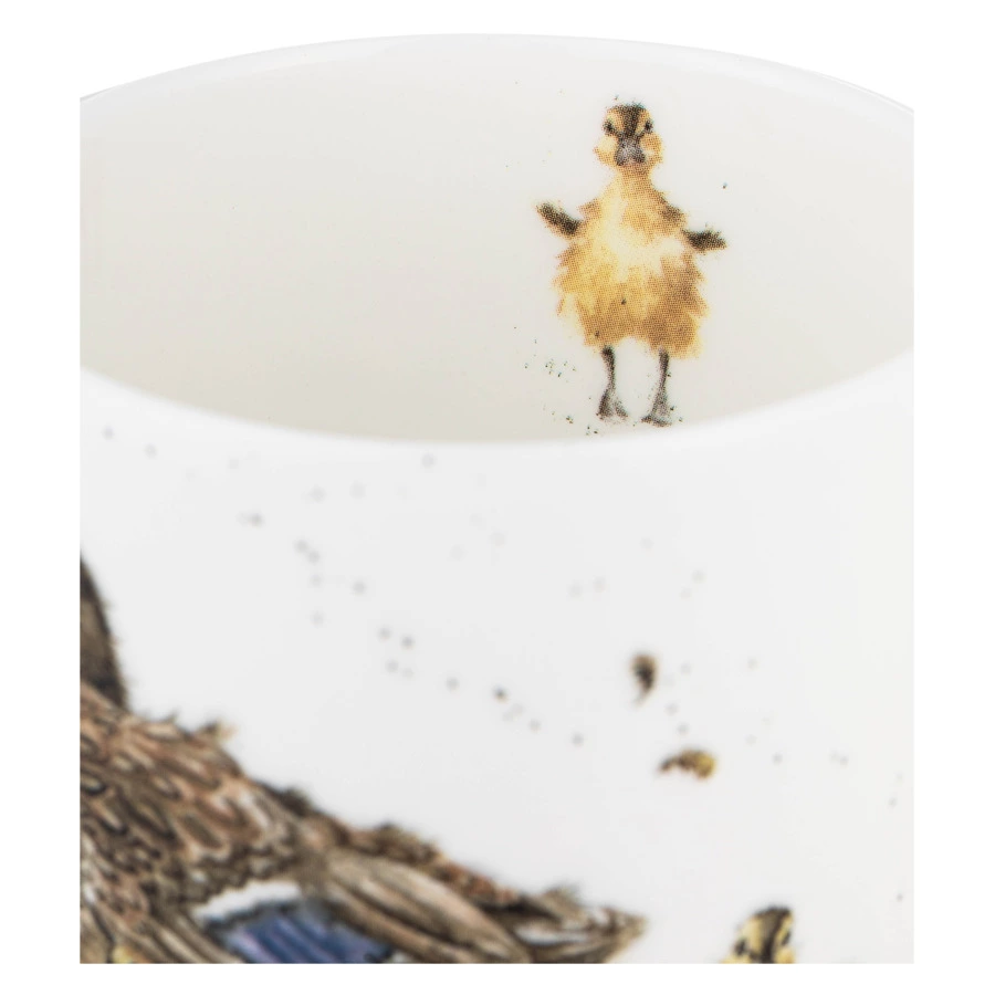 Кружка Royal Worcester Забавная фауна Утка с утятами 310 мл, фарфор костяной