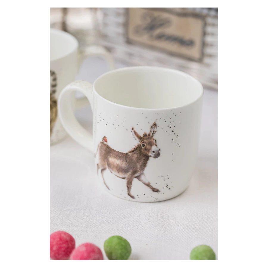Кружка Royal Worcester Забавная фауна Ослики 310 мл, фарфор костяной