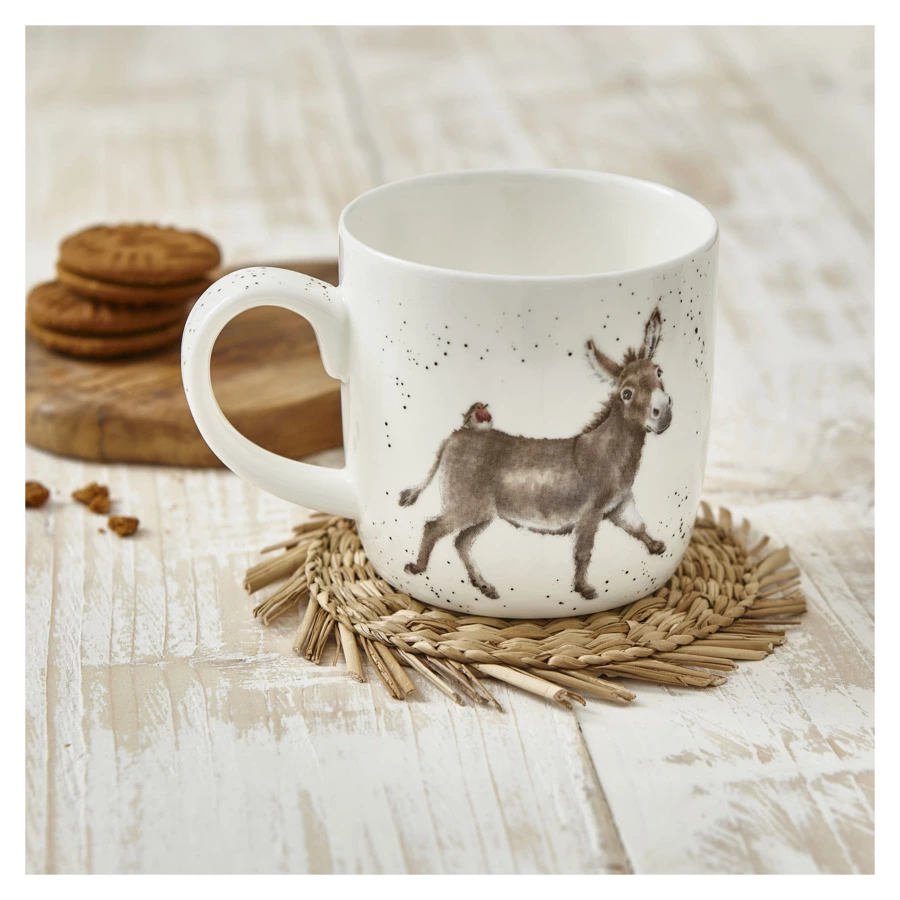 Кружка Royal Worcester Забавная фауна Ослики 310 мл, фарфор костяной