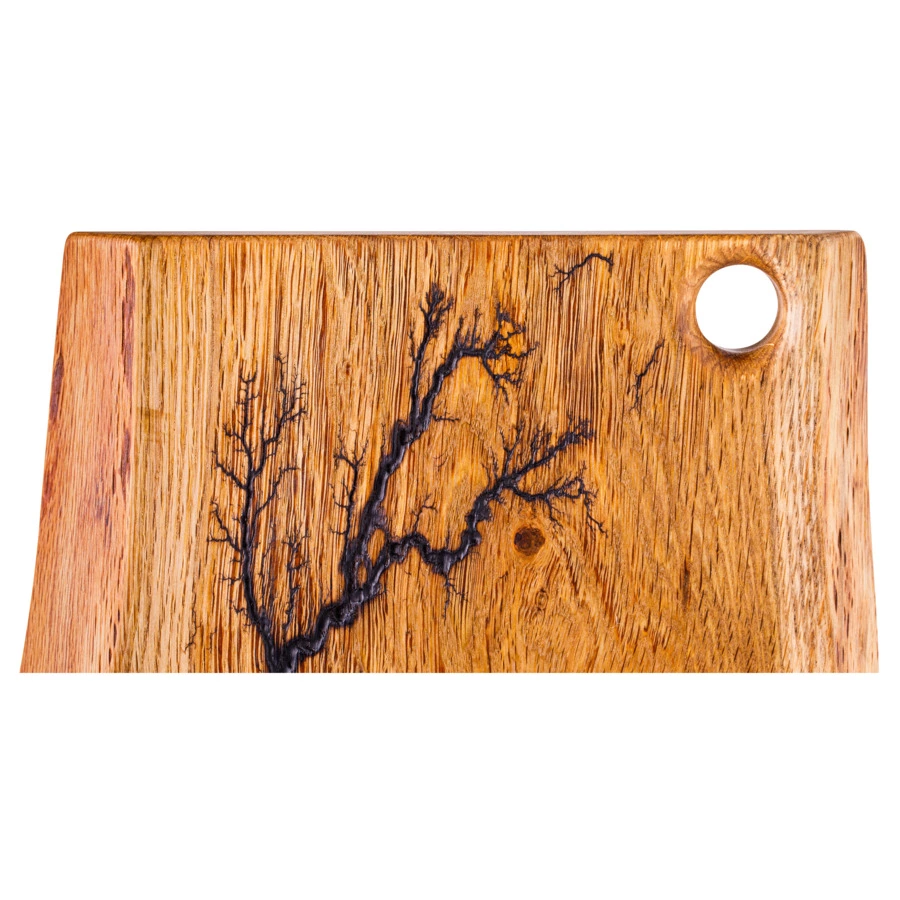 Доска сервировочная и разделочная с молниями Williams Oliver Натура 37х25х2,5см, карагач