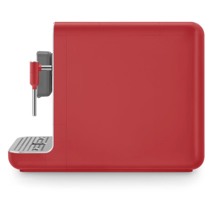 Кофемашина автоматическая SMEG BCC02RDMEU Collezione, 6 программ кофе, капучинатор, красный матовый