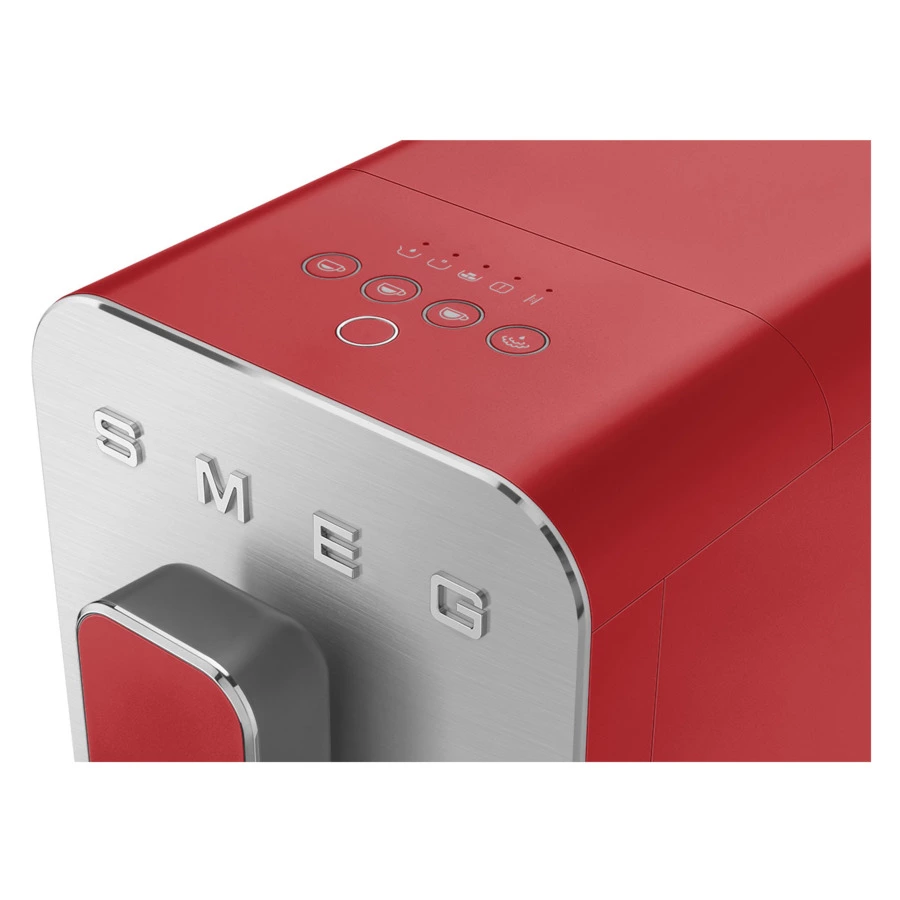 Кофемашина автоматическая SMEG BCC02RDMEU Collezione, 6 программ кофе, капучинатор, красный матовый