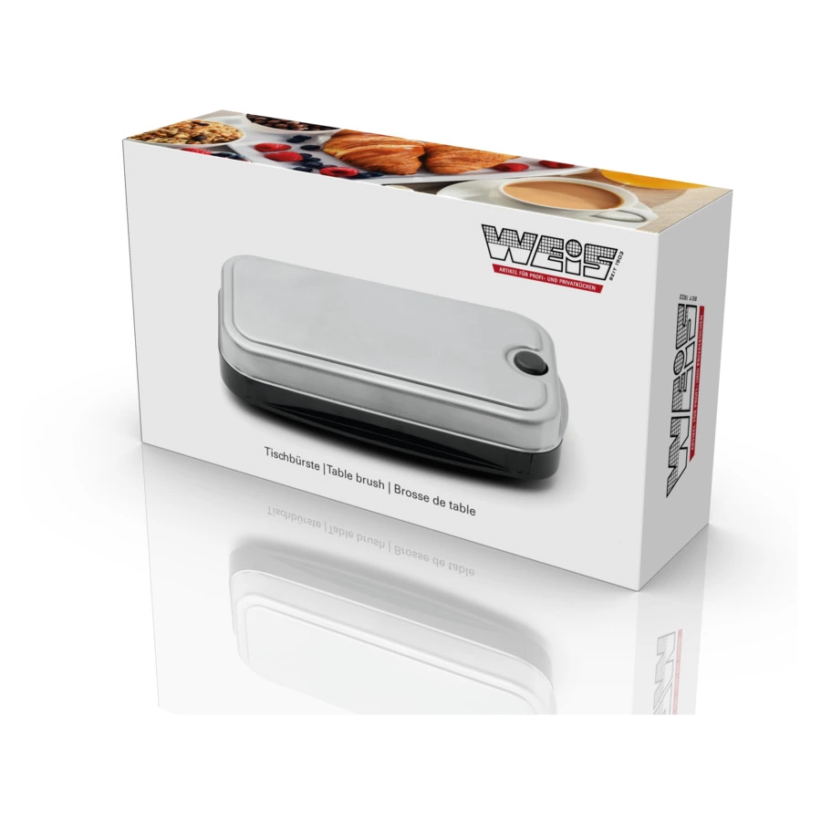 Щетка настольная Weis, сталь нержавеющая