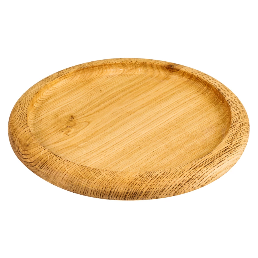 Доска сервировочная круглая Ферроснаб с соляным круглым блоком d20 см, дерево, в джутовом мешочке