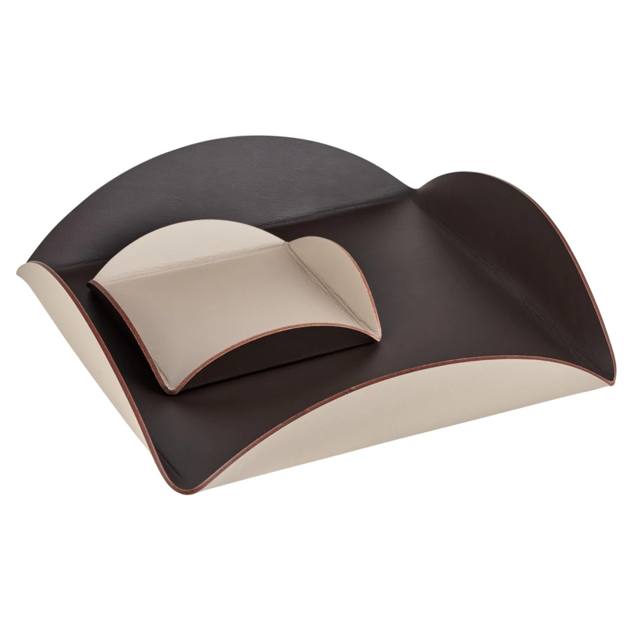 Подставка под соусы ADJ 25х25х2,5см, шоколад, кожа натуральная