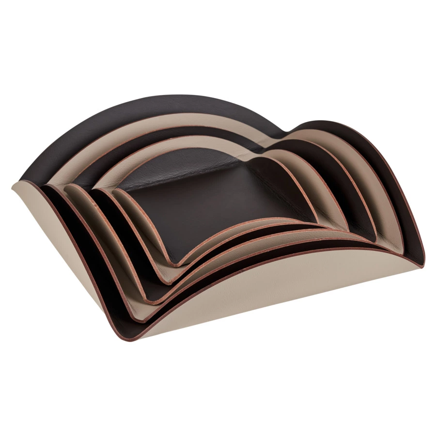 Подставка под соусы ADJ 25х25х2,5см, шоколад, кожа натуральная