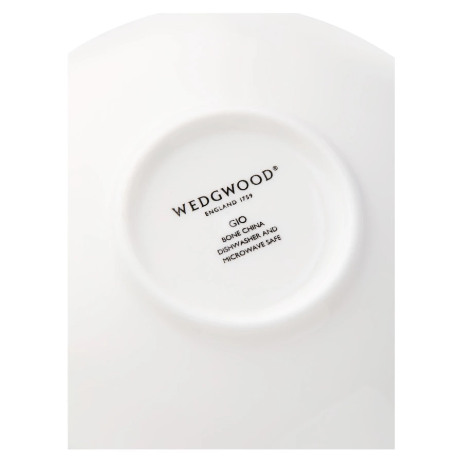 Чашка кофейная с блюдцем Wedgwood Джио 90 мл, фарфор костяной, п/к