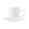 Чашка кофейная с блюдцем Wedgwood Джио 90 мл, фарфор костяной, п/к