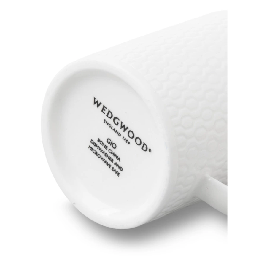 Чашка кофейная с блюдцем Wedgwood Джио 90 мл, фарфор костяной, п/к