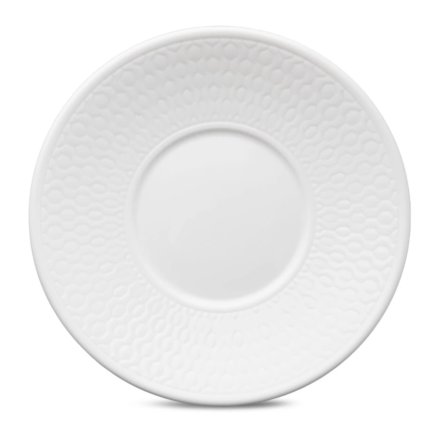 Чашка кофейная с блюдцем Wedgwood Джио 90 мл, фарфор костяной, п/к