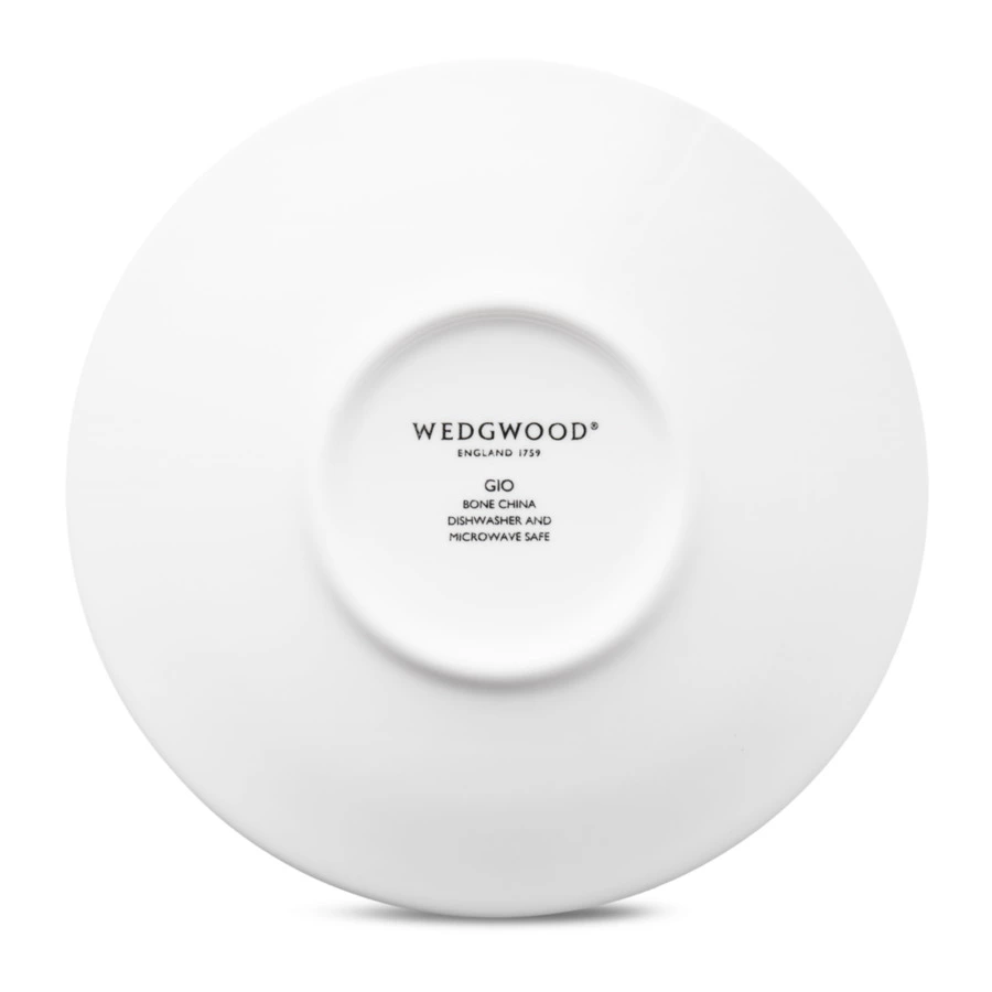 Чашка кофейная с блюдцем Wedgwood Джио 90 мл, фарфор костяной, п/к