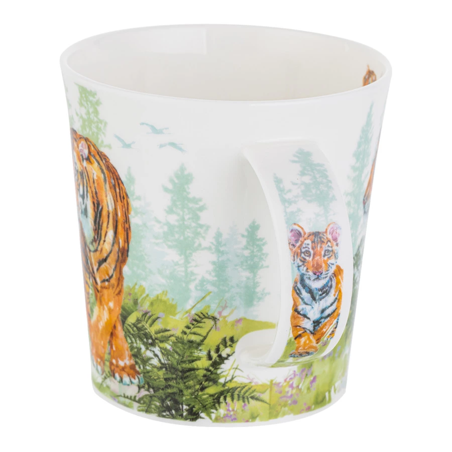 Кружка Dunoon Тигры Ломонд 320 мл, фарфор костяной