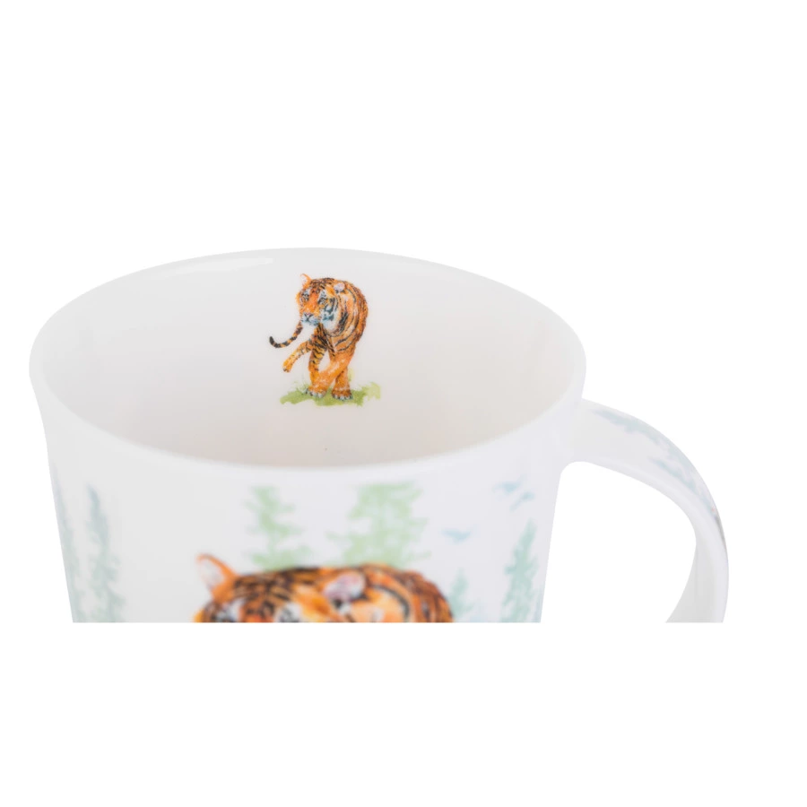 Кружка Dunoon Тигры Ломонд 320 мл, фарфор костяной
