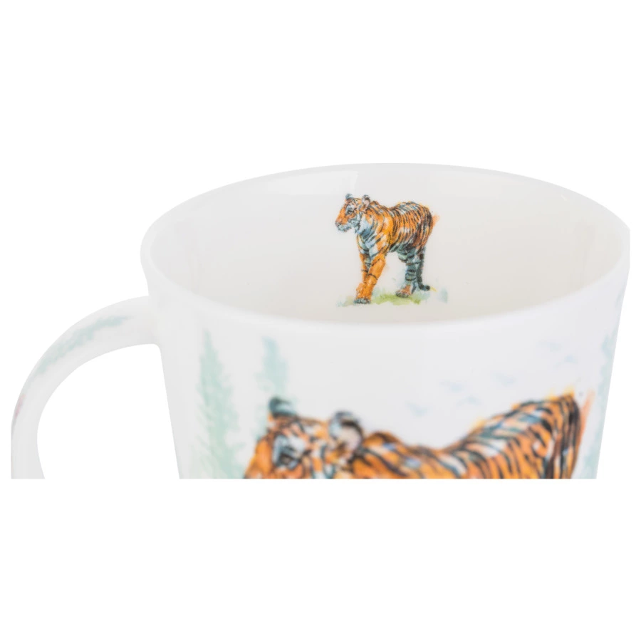 Кружка Dunoon Тигры Ломонд 320 мл, фарфор костяной