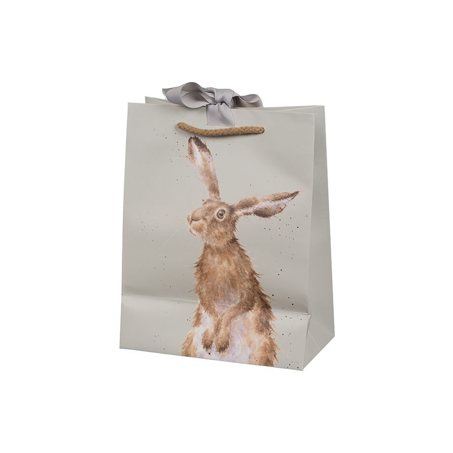 Пакет подарочный Wrendale Designs Medium Gift Bag - Woodlanders (Owl) 17х22см, светло-зеленый, карто