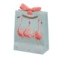 Пакет подарочный Wrendale Medium Gift Bag - Flamingo 17х22см, светло-зеленый, картон
