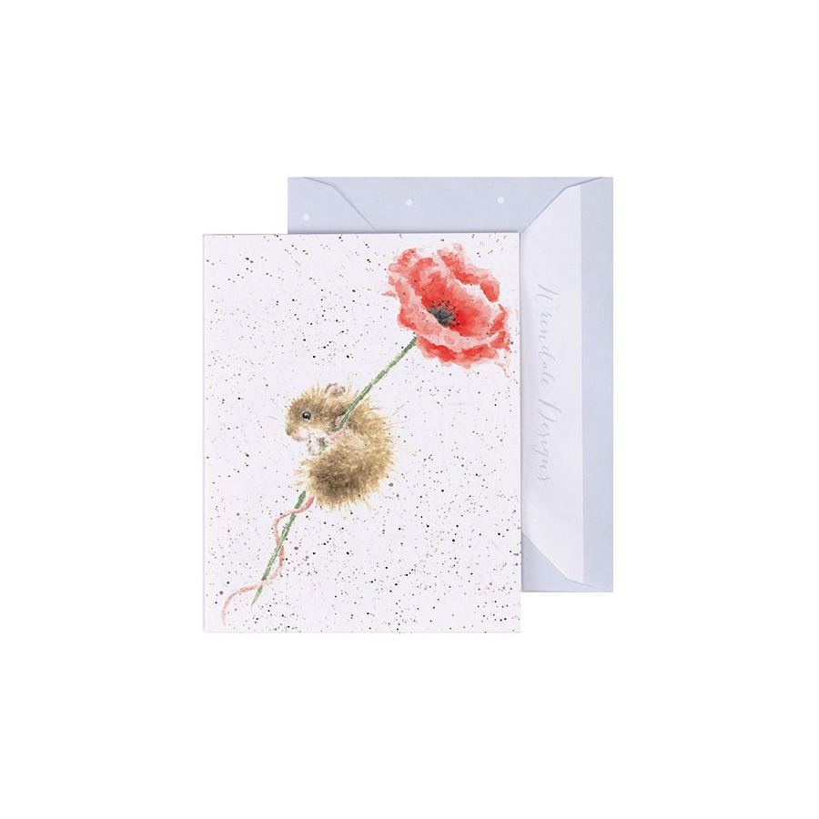 Открытка с конвертом Wrendale Poppy 7х9см открытка с конвертом wrendale designs poppy field 15х15 см