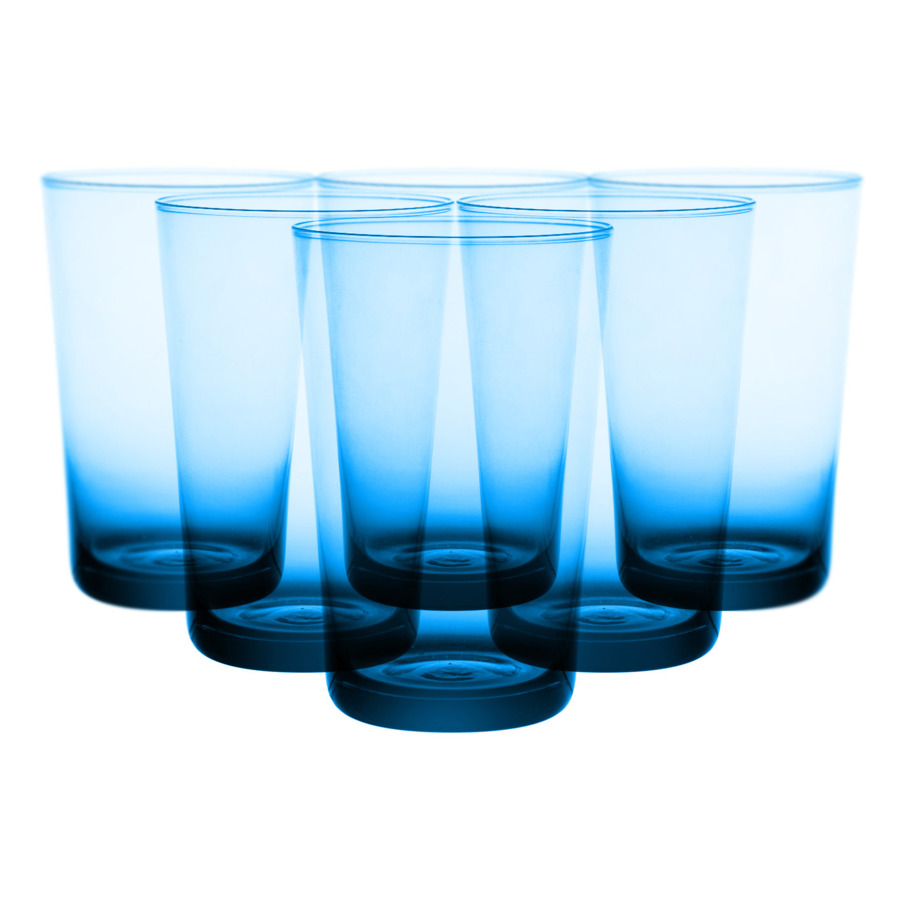 Набор стаканов для воды IVV Легкость 450 мл, светло-голубой, 6 шт стакан для воды ivv легкость 450 мл зеленый