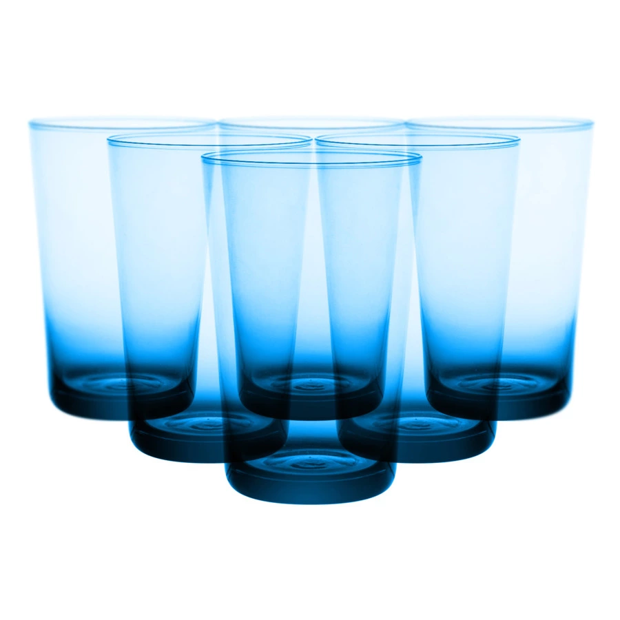 Набор стаканов для воды IVV Легкость 450 мл, светло-голубой, 6 шт
