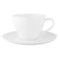 Чашка чайная с блюдцем Mix&Match Комбо 200 мл, фарфор костяной