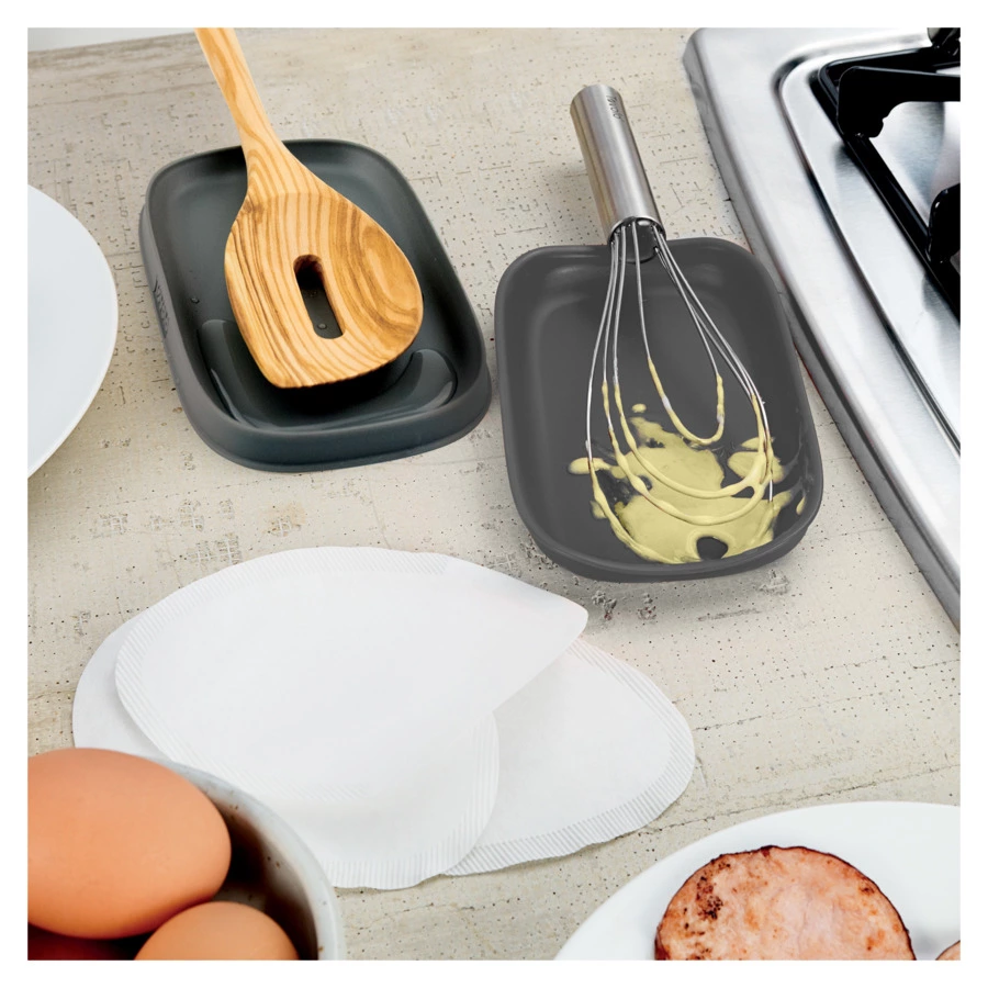 Набор подставок под ложку Tovolo 18х10 см, 2 шт, графитовый