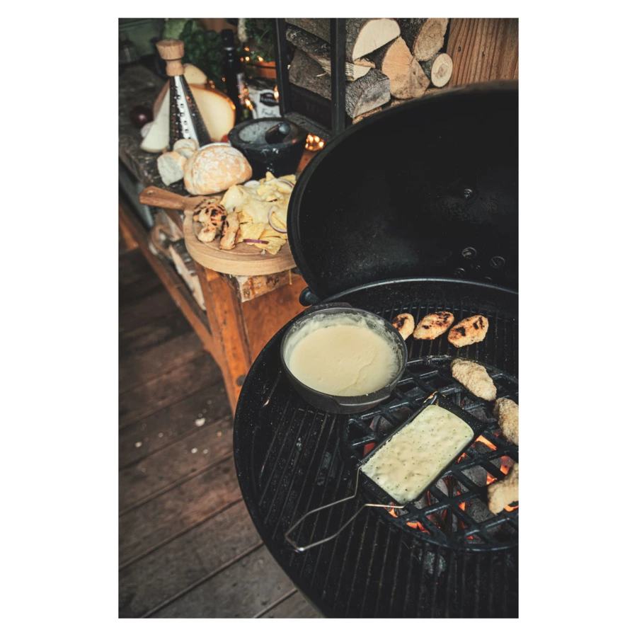 Набор для фондю Boska Party 900мл, 28,5x18,5x13см, черный, 4 вилки, чугун, п/к