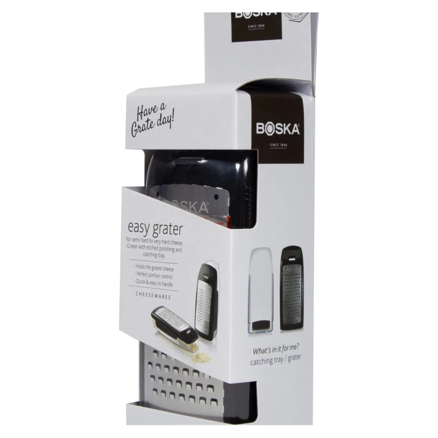 Терка для твердого и полутвердого сыра Boska настольная с лотком 7,2x5,5x23,5см, сталь нержавеющая