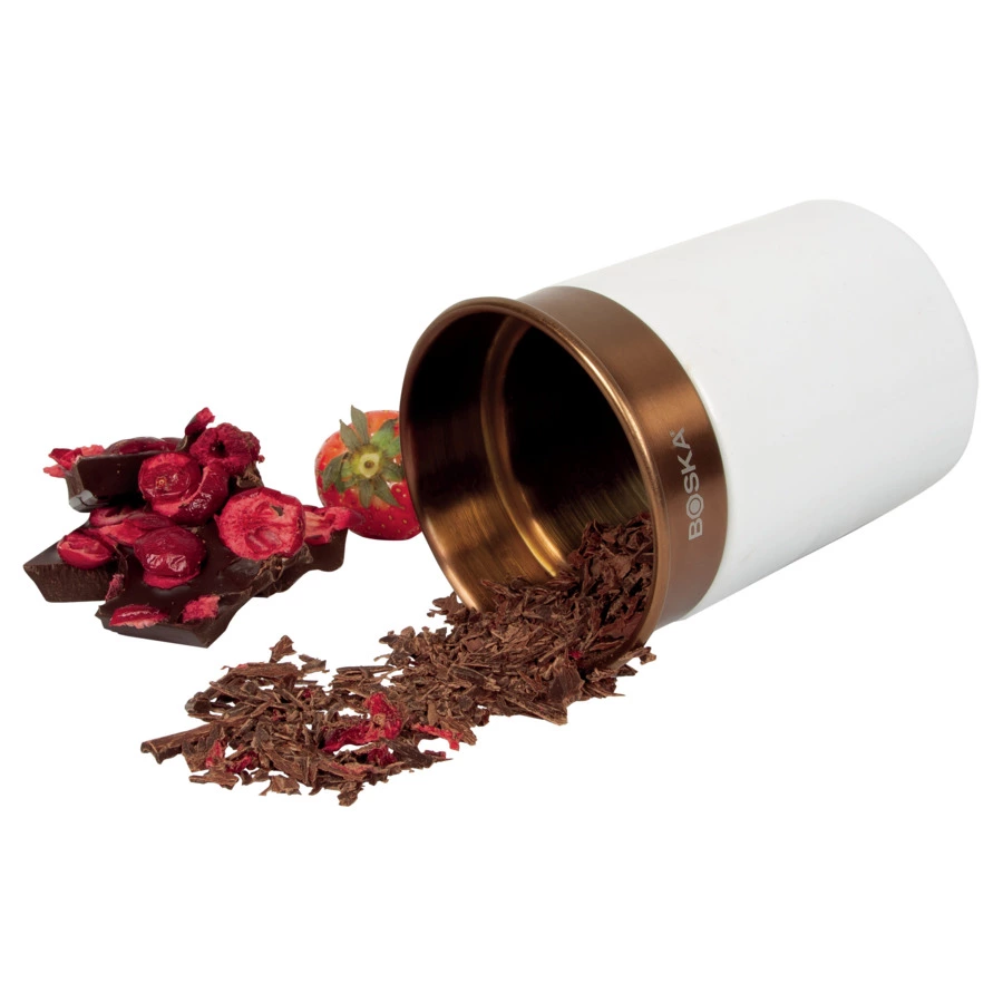 Банка для тёртого шоколада Boska 21см, керамика, белая, п/к