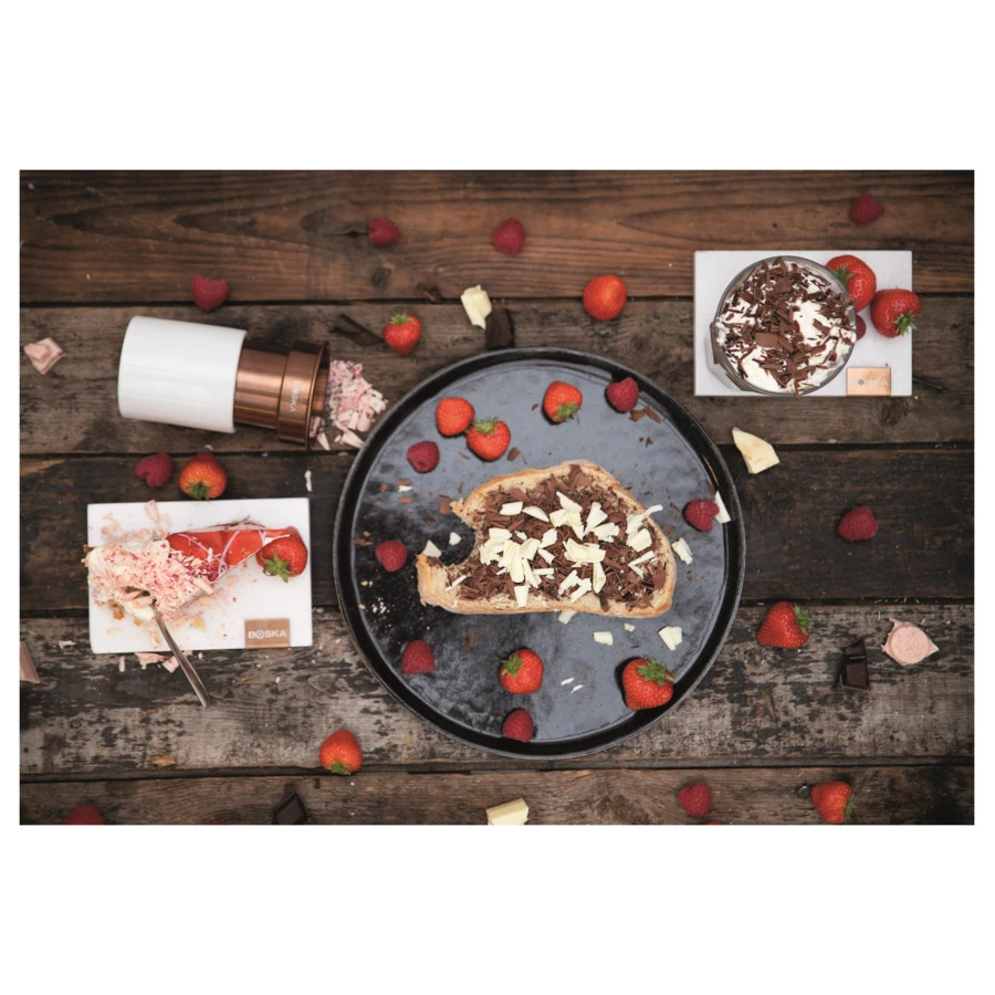 Банка для тёртого шоколада Boska 21см, керамика, белая, п/к