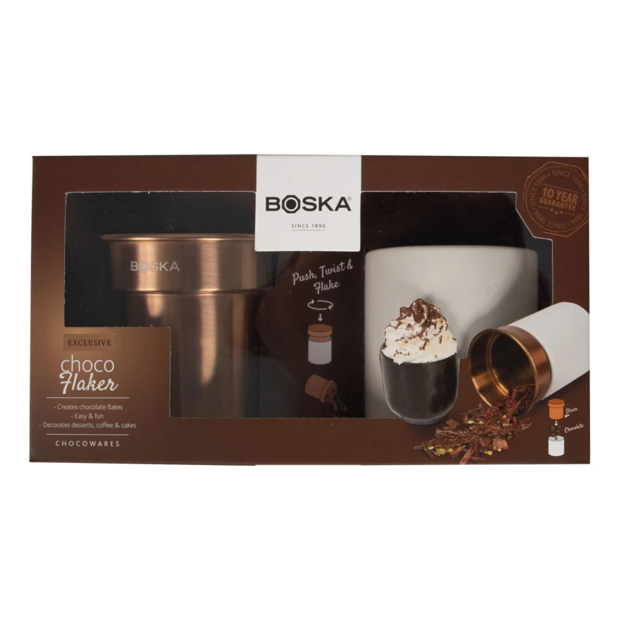 Банка для тёртого шоколада Boska 21см, керамика, белая, п/к