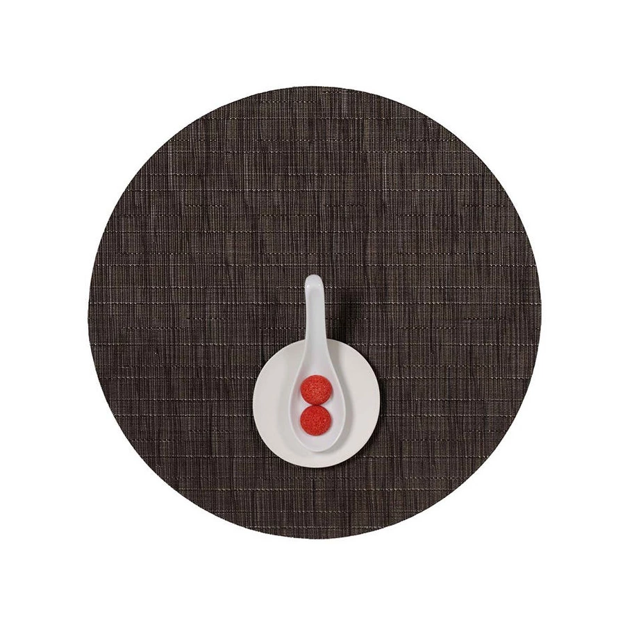 Салфетка подстановочная круглая Chilewich Bamboo 38см, шоколад