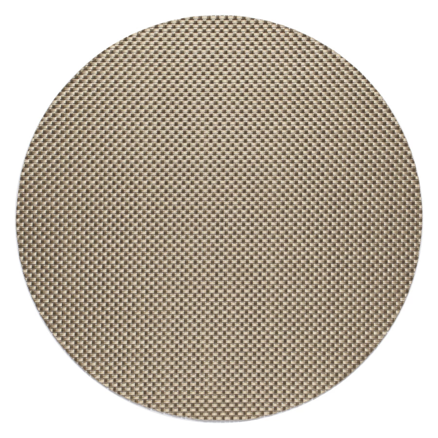 Салфетка подстановочная круглая Chilewich Basketweave 38см, золотистый