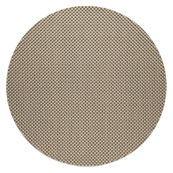 Салфетка подстановочная круглая Chilewich Basketweave 38см, золотистый