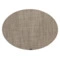 Салфетка подстановочная овальная Chilewich Mini Basketweave 36х48 см, темно-бежевая