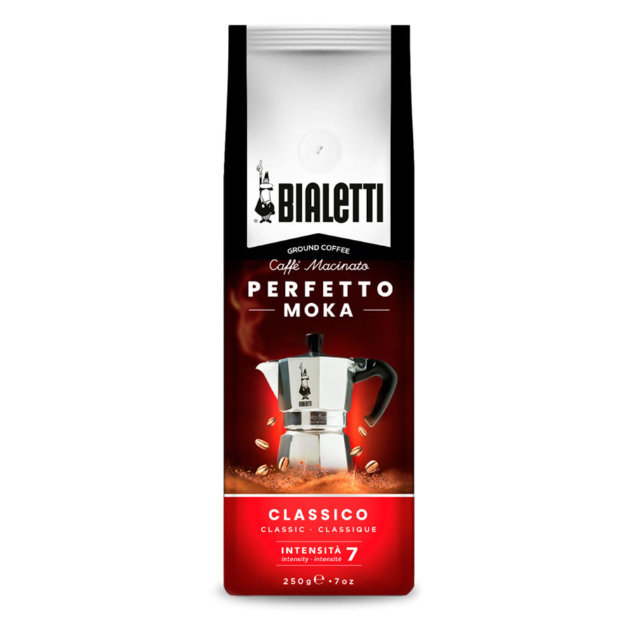 Кофе молотый Bialetti Moka Classico 250г в/у кофе молотый bialetti perfetto moka decaffeinato 250 г